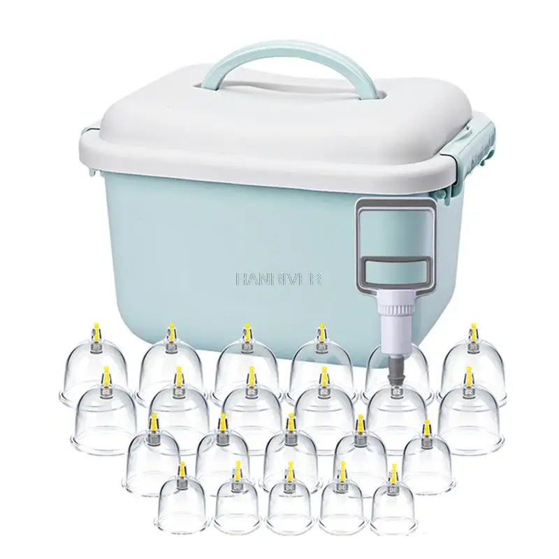 Vacuum Cupping body Massager  Suction Cups Jar Set Plastic Vacuum Suction Therapy Cupping Set Cans for Massage