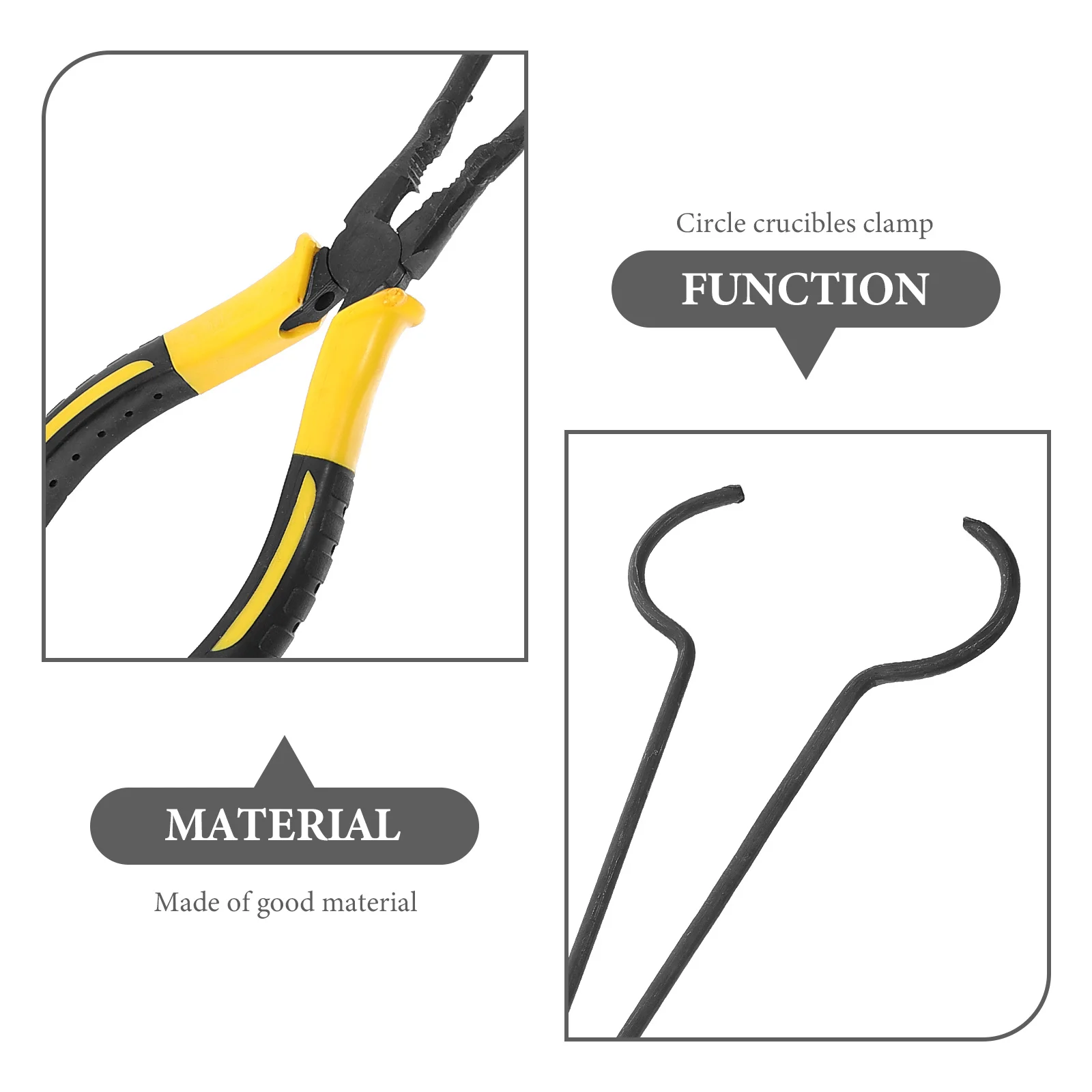 

Long Crucible Tong Portable Refining Casting Clamp Jewelry Melting Furnace Clamp Crucible Plier Laboratory Accessory
