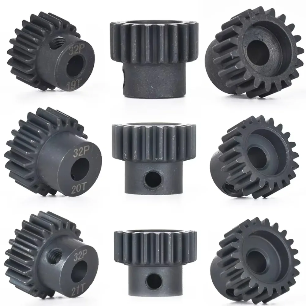 32P 5MM Aperture Harden Metal Motor Gears Pinion 13T 14T 15T 16T 17T 18T 19T 20T 21T Gear for RC Cars Upgrade Parts