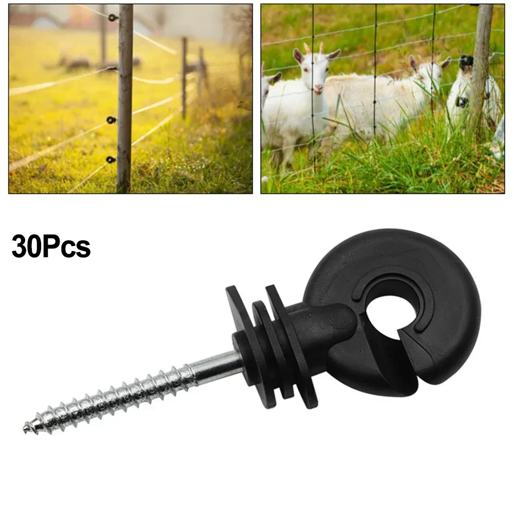 30pcs Electric Fence Insulator Tool Fence Insulator Garden Livestock Animal Fence Electric Fence Long-lasting Multifunctional view 4