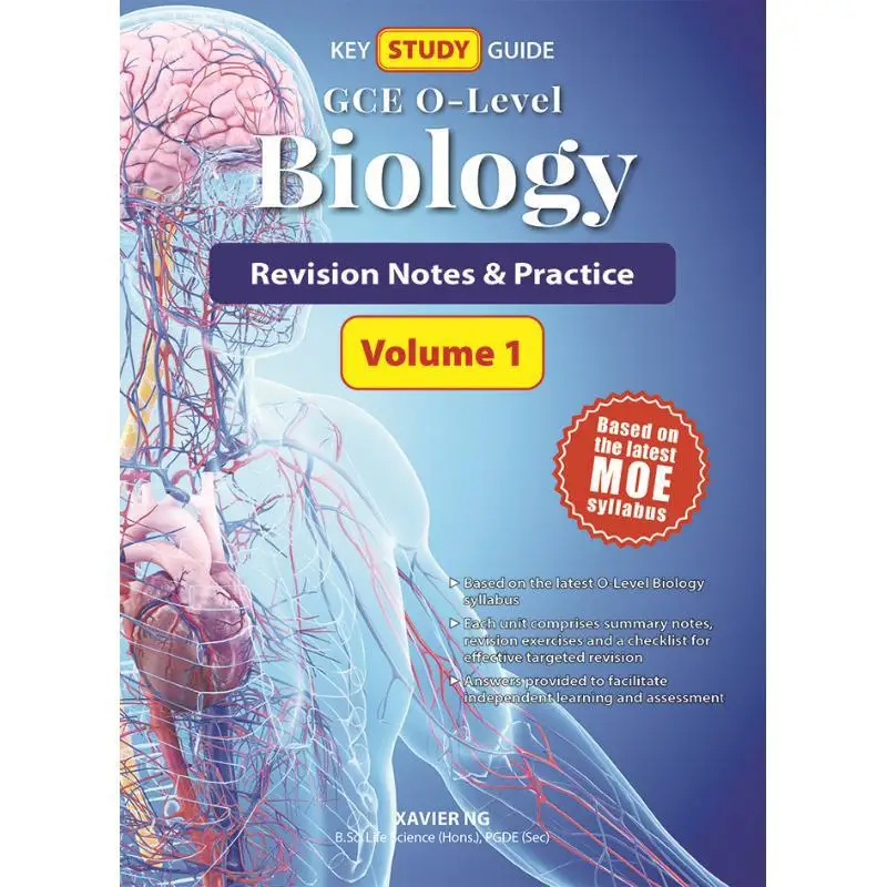 

Руководство по изучению ключей OLevel Biology Vol 1, CPD, Singapore Education Services Pte Ltd 9789815135794