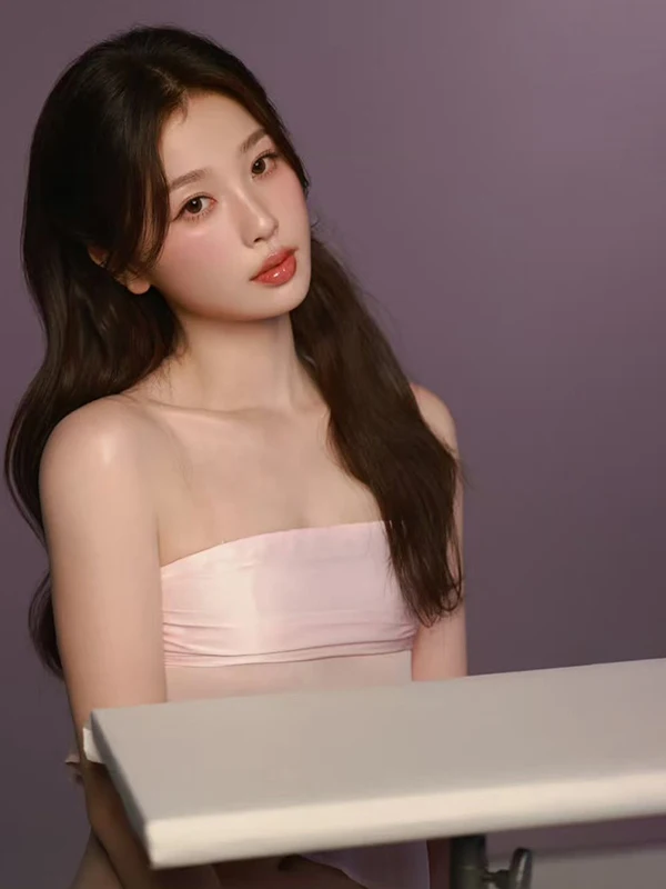 Doce rosa me guarnição regata feminina emagrecimento colete weide puss commute sle ort comprimento pulôver cor