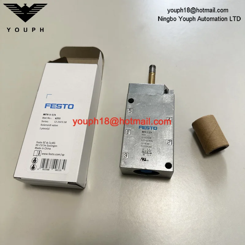 FESTO MFH-5-1/4 6211 G1/4 5/2-way Monostable Without Coil Tiger Solenoid Valve