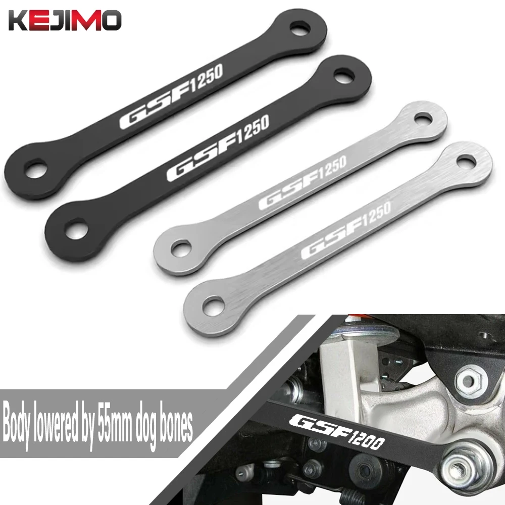 

55MM For SUZUKI GSF 1200 GSF1200 Bandit 1996 1997 1998 -2006 Suspension Linkages Dog bones Linkage Rear Jack up Lowering Kit