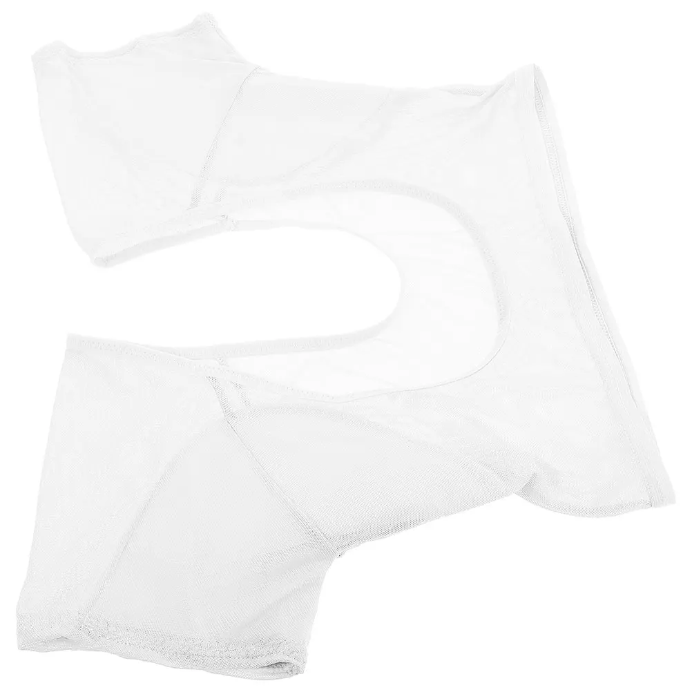 

Sweat Pad Vest Women Underarm Protector Antiperspirant Undershirt White Breathable Armpit Pads Absorbent Nylon Comfortable Long