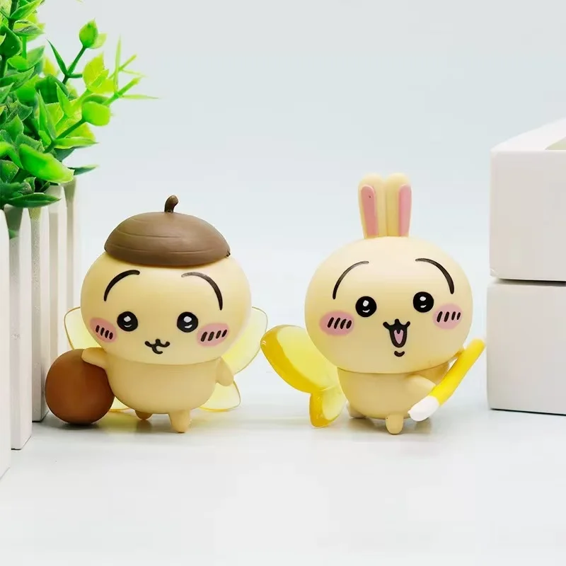Chiikawa Happy Companion Series Blind Box Scatola misteriosa a sorpresa Kawaii Cure Model Figurine Desktop Decor Regalo personalizzato per bambini