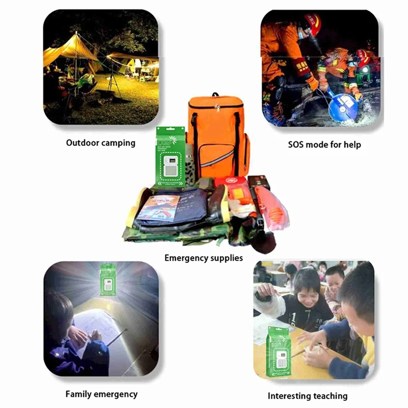 

LED Salt Water Emergency Lamp Reusable Portable Camping Emergency Lamp Travel Supplies for Night Fishing Equipment