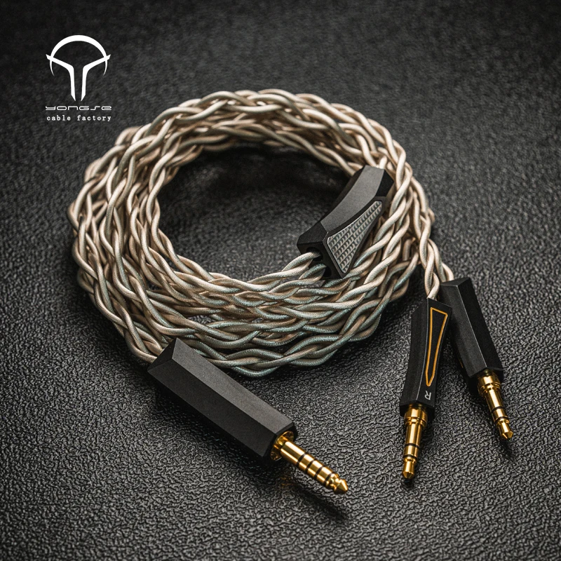 Yongse KuroKami 6N Silver-plated Single Crystal Copper + Graphene Shielding Layer Earphone cable