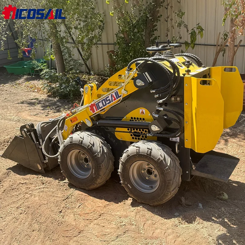 

Custom Wholesale Skid Steer Loader Diesel Engine Mini Loader Walk Behind Skid Steer Excavator Loader for Construction