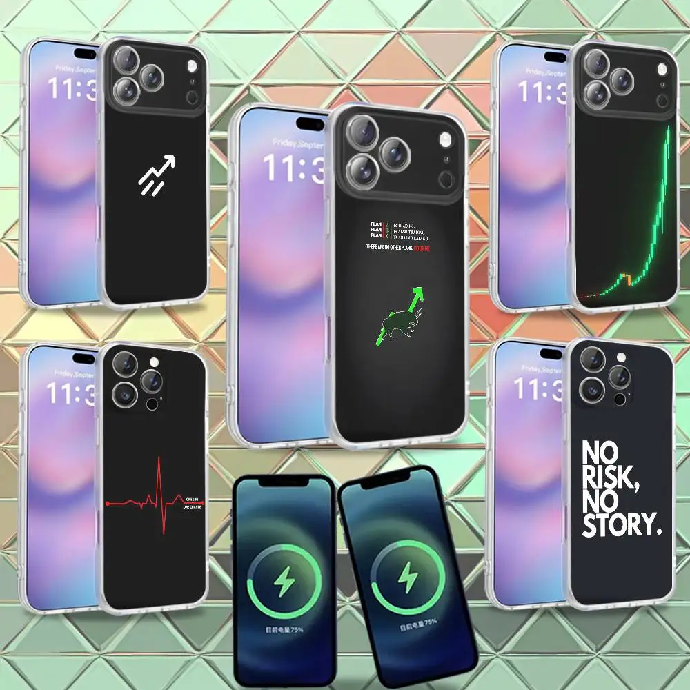 

Money Trading Day Trader Risk Rich Phone Case For iPhone 16,14,11,17,13E,15Pro,12Air,Plus,Max,Mini Frosted for Magnetic Wireless