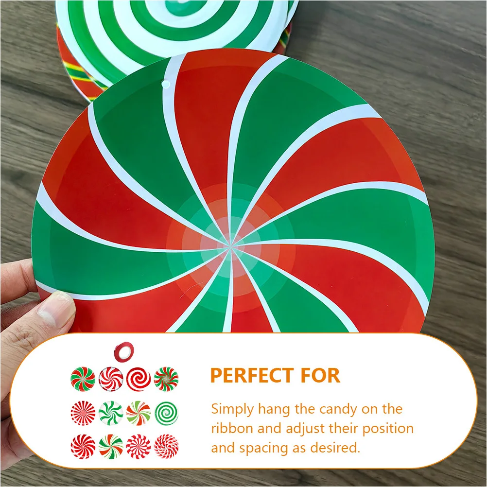 

1 Set Christmas Candy Ornaments Hanging Decorative Pendants For Xmas Tree Plastic Garland Home Decoration Supplies