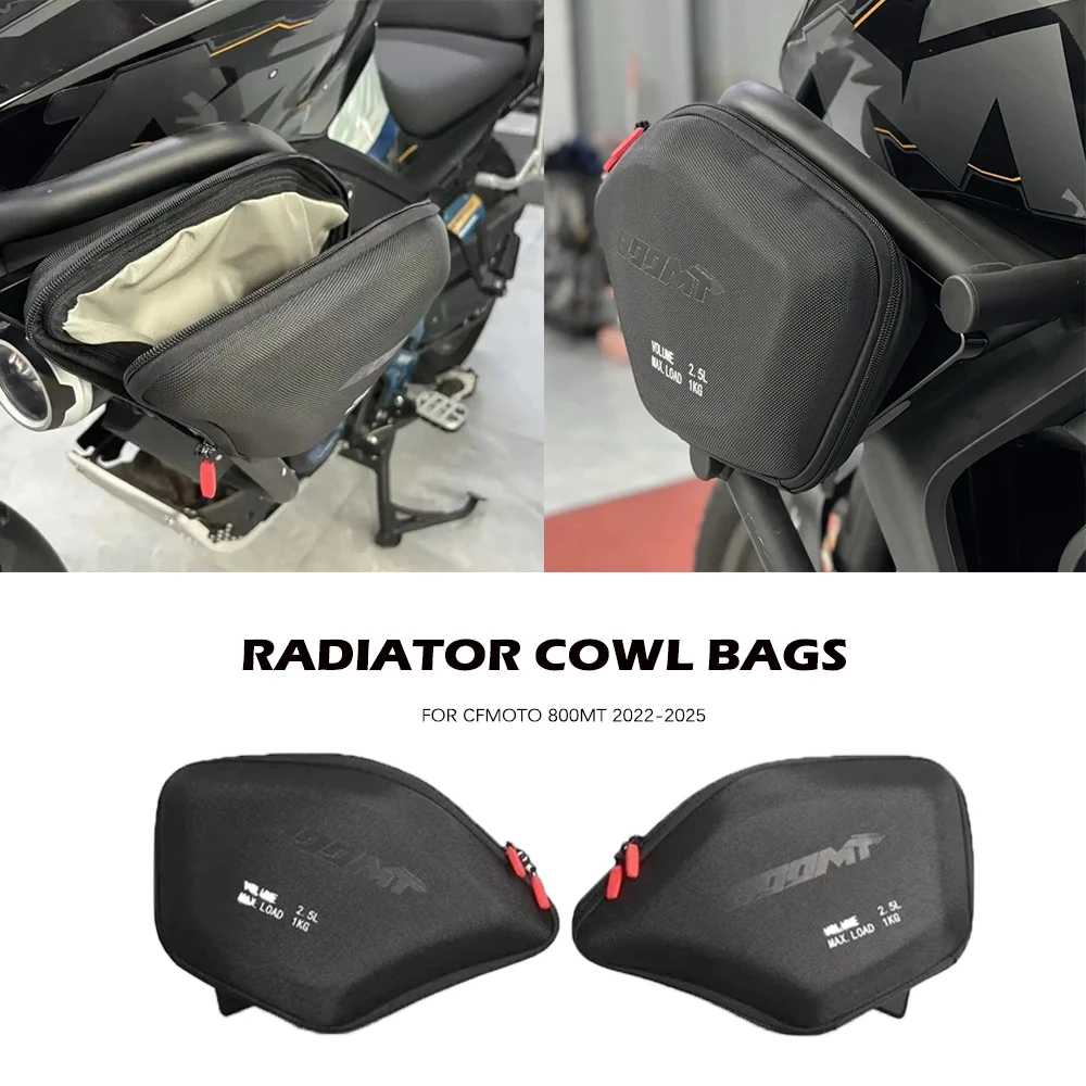 

Для Cfmoto 800MT CF800MT MT800 2022-2025: Левая и Правая Боковые Сумки-Кофры для Инструментов 2.5Л, Аксессуары для Мотоциклов, Сумки на Радиатор