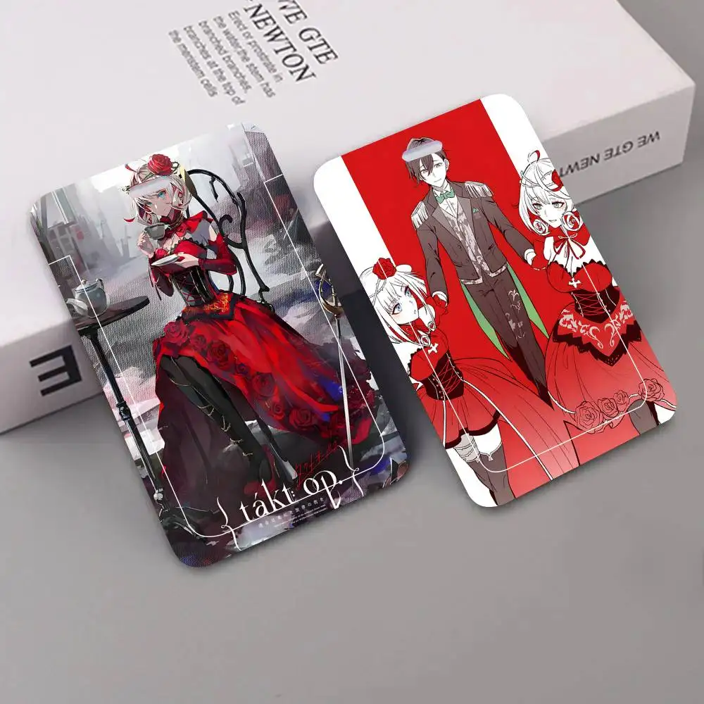 Porte-cartes en cordon noir Adventure Anime Takt Op D-Destiny pour cartes de repas d'étudiant et cartes d'identité scolaire