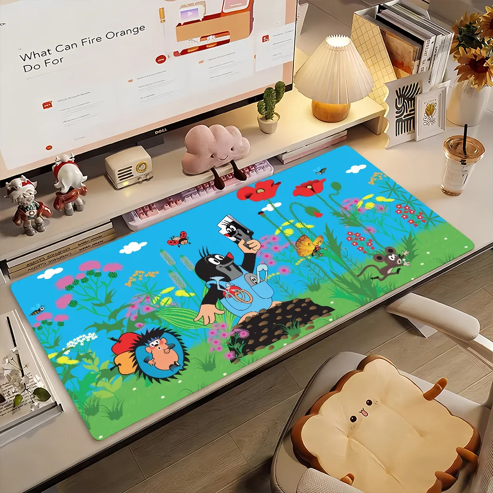 

Коврик для мыши с мультяшным персонажем «Маленький Крот», милый, нескользящий, резиновый, для геймеров, балансирующий, для компьютера, декоративный, для стола, для ноутбука, офисный, большой