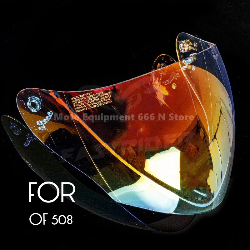 LS2 OF508 نصف خوذة عدسة OF-MHR-67 خوذة الذهب أقنعة واقية من الشمس خوذة الملحقات