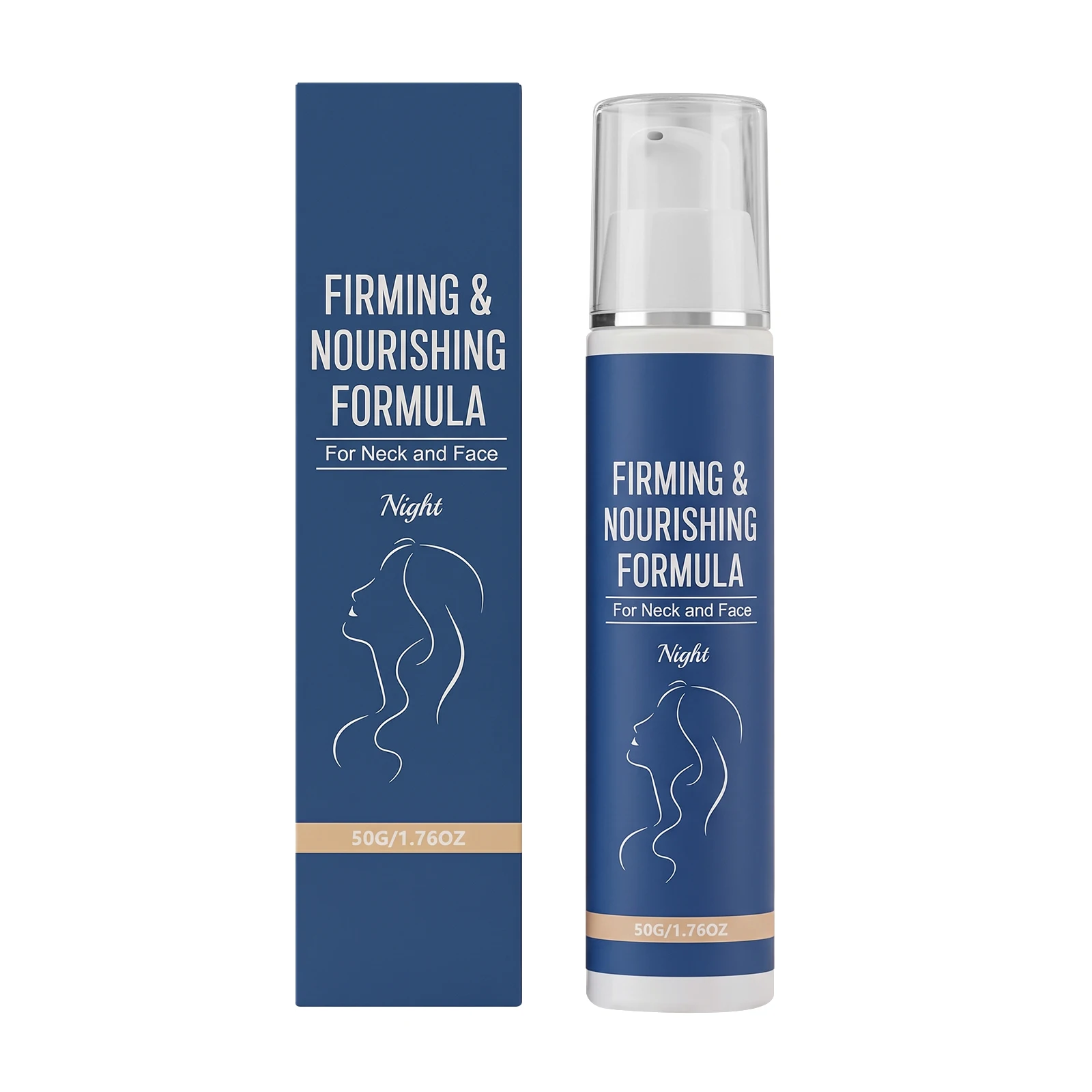 Night Firming Nourishing Cream For Face And Neck Strong Moisture Lock Refine Skin Texture Soothe Dry Tight Skin Mild Skin 50g