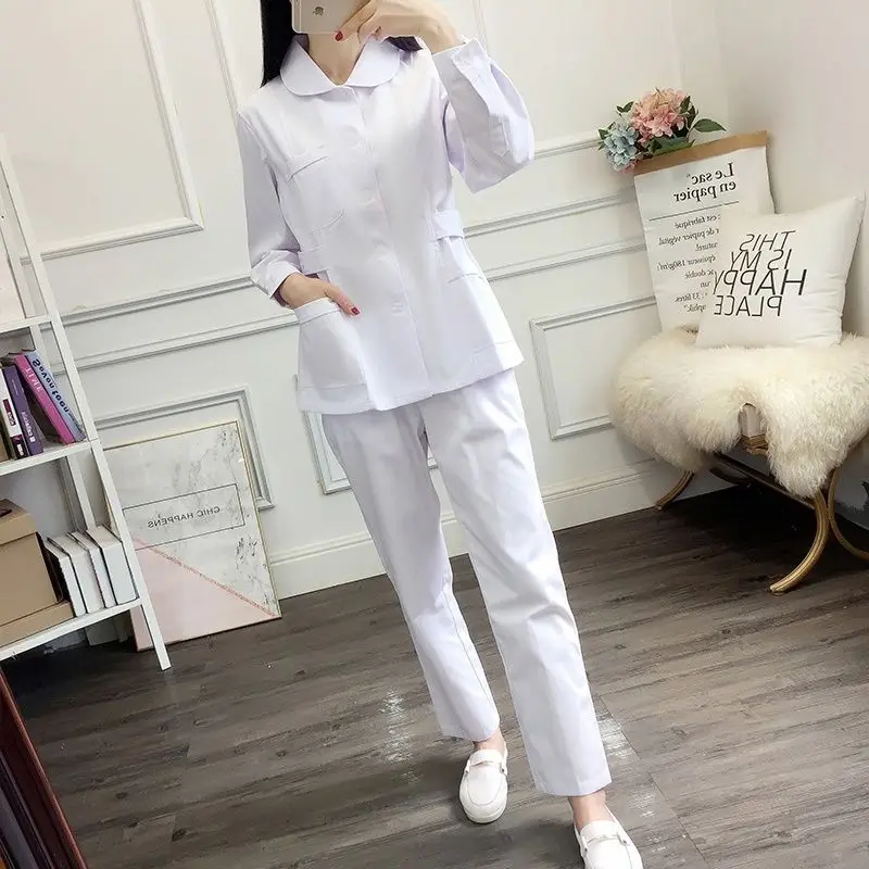 Hospital Staff Scrubs Set Nursing Uniform For Male Dental Clinic Supplies Nurse Women Uniforms Long Sleeve Shirt and Pants