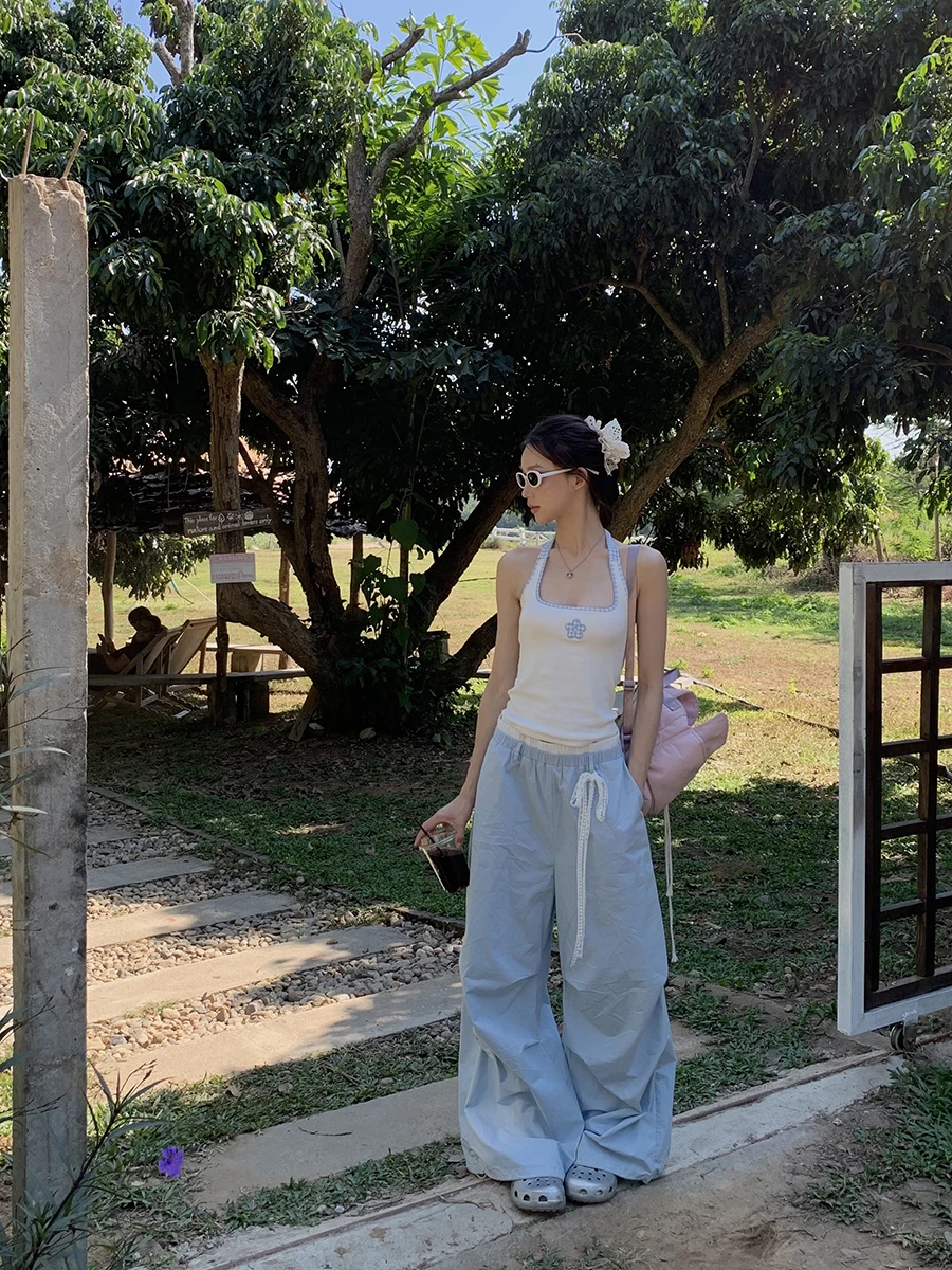 

High Waist Workwear Pants Women's Loose Casual Wide Leg Pants American Sle Spring New Arrival Straight Cut Commute Sle