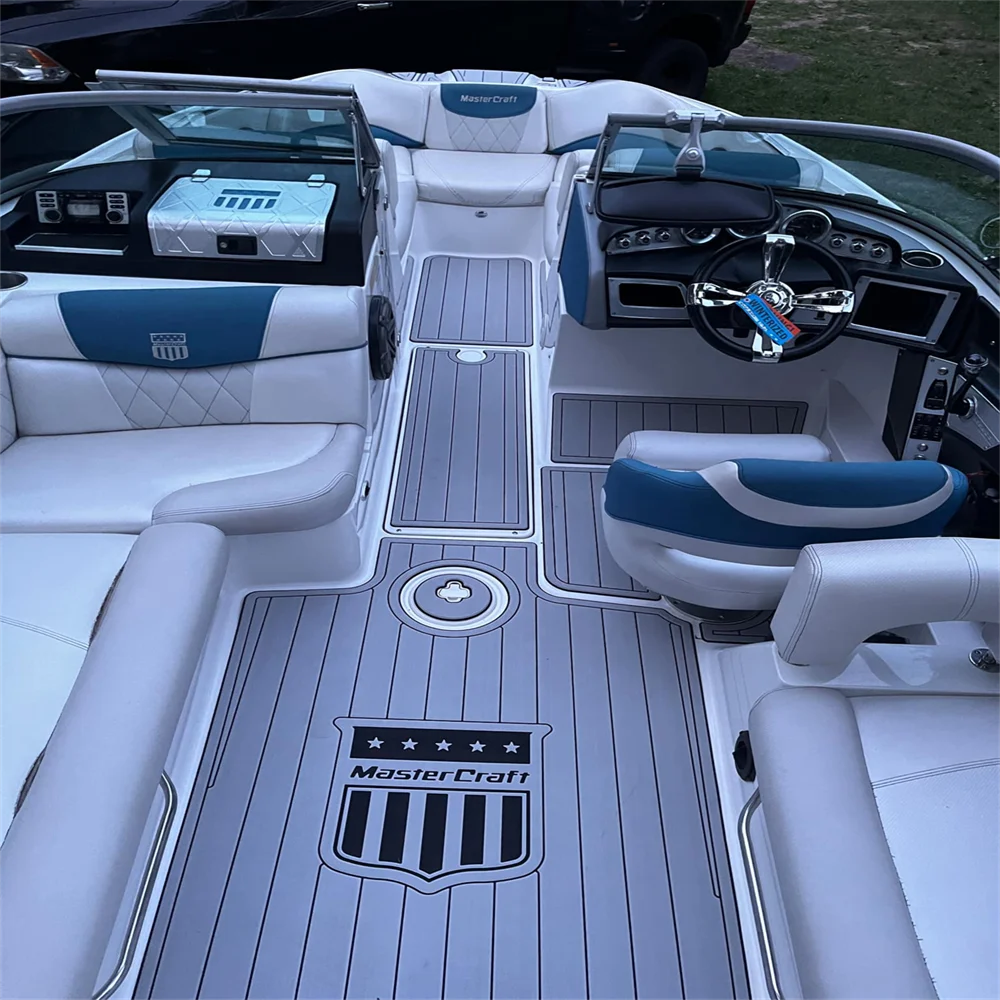 

2011 Mastercraft X25 Swim Platform Cockpit Pad Boat EVA Foam Teak Deck Floor Mat SeaDek MarineMat Gatorstep Style Self Adhesive