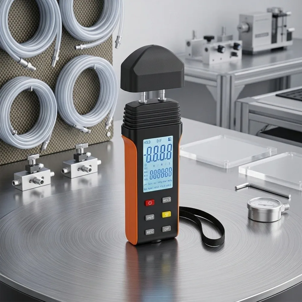 Digital Differential Pressure Gauge BT-189B HVAC Manometer ±2.00Psi 11 Units For Pipeline Air Pressure Testing