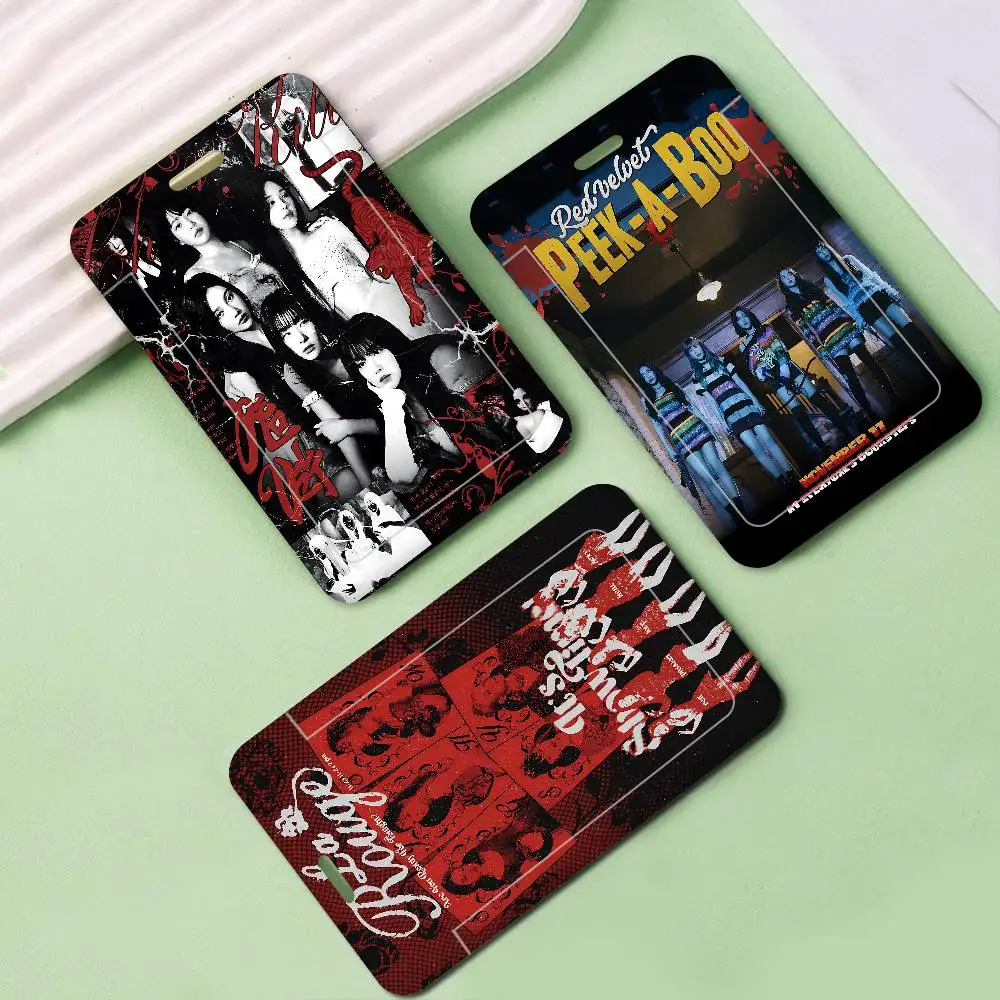 

Популярный чехол для рабочей карты Kpop R-Red V-Velvet для выставочных пропусков, держатель для бейджей и пропусков, набор для сотрудников