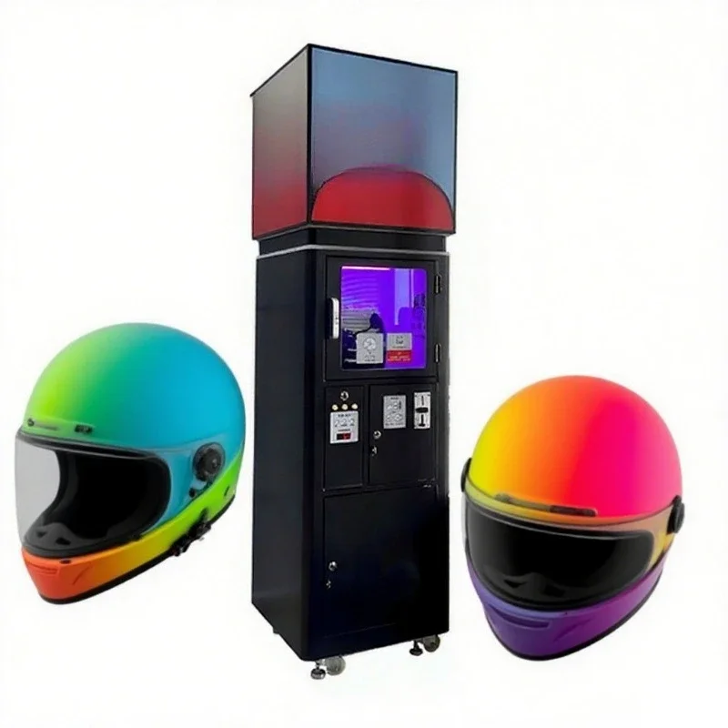 Helmet cleaning machine, helmet atomizing machine, cleaning machine