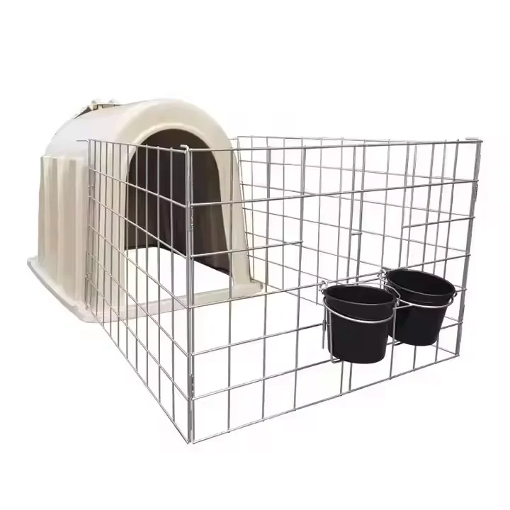 Hot sell Cattle Farm Equipment Durable Galvanized Pipe Calf Breeding Cage Sturdy Steel Calf Island Animal Cages House in New Con
