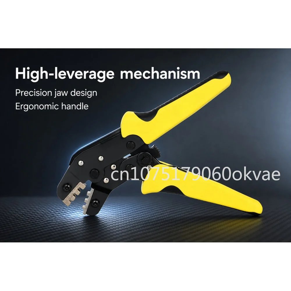 Ratchet Crimping Tool JX-1601 Wire Terminal Crimper for TAB Terminals Insulated Connector Hand Crimping Pliers Electrical Repair