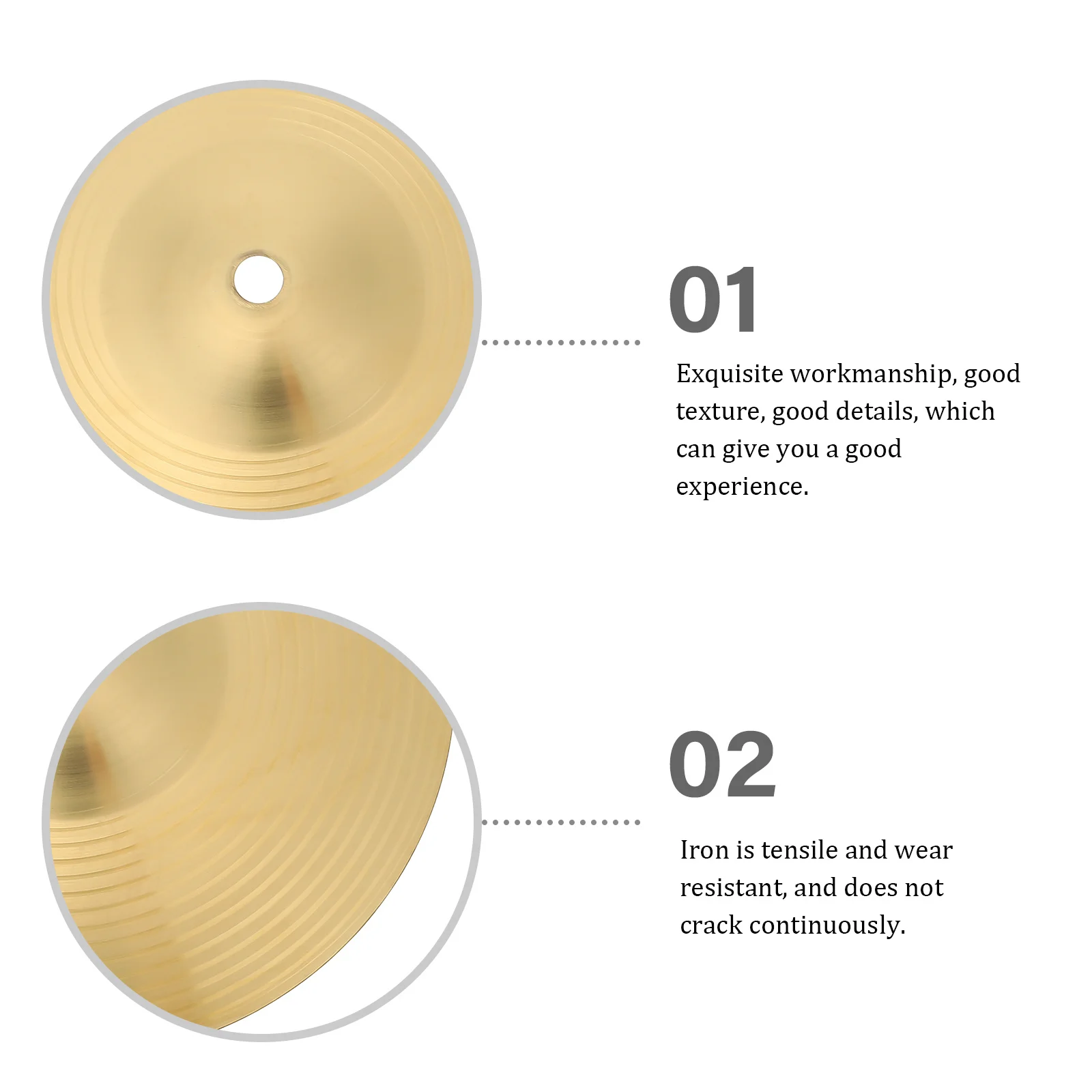 

Brass Cymbals For Set Fitting Replacement Percussion Cymbal Drum Kit Part Metal Drum Brass Cymbal Accessory