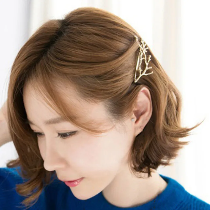 South Korea Jewelry Sianmei Alloy Side Clamping Clip Side Branches Antlers Jewelry Fashion Personality Princess Jewelry Hairpin