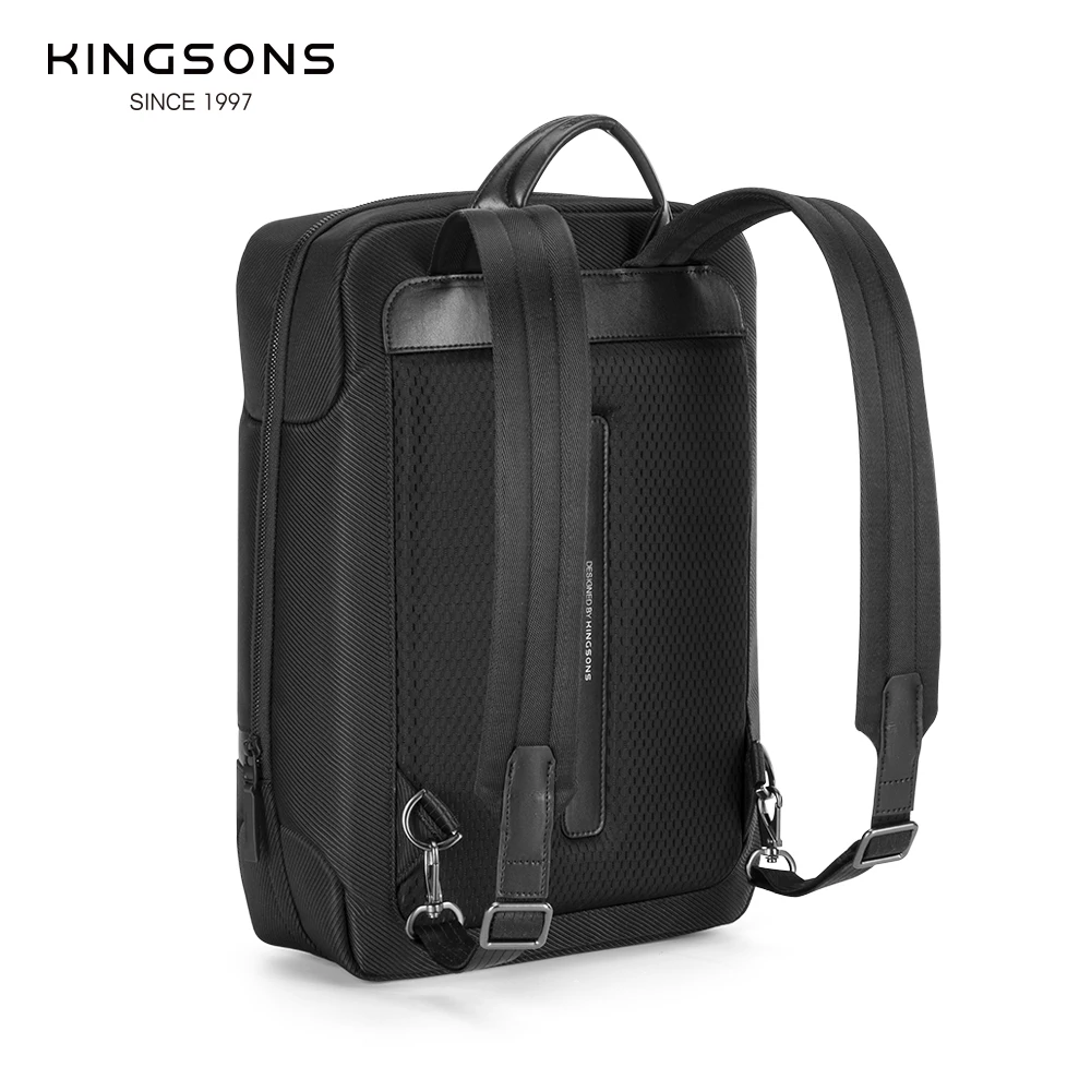 Kingsons Waterproof Wear-resistant Backpack For Men 15.6 inch Laptop Business Travel Backpack