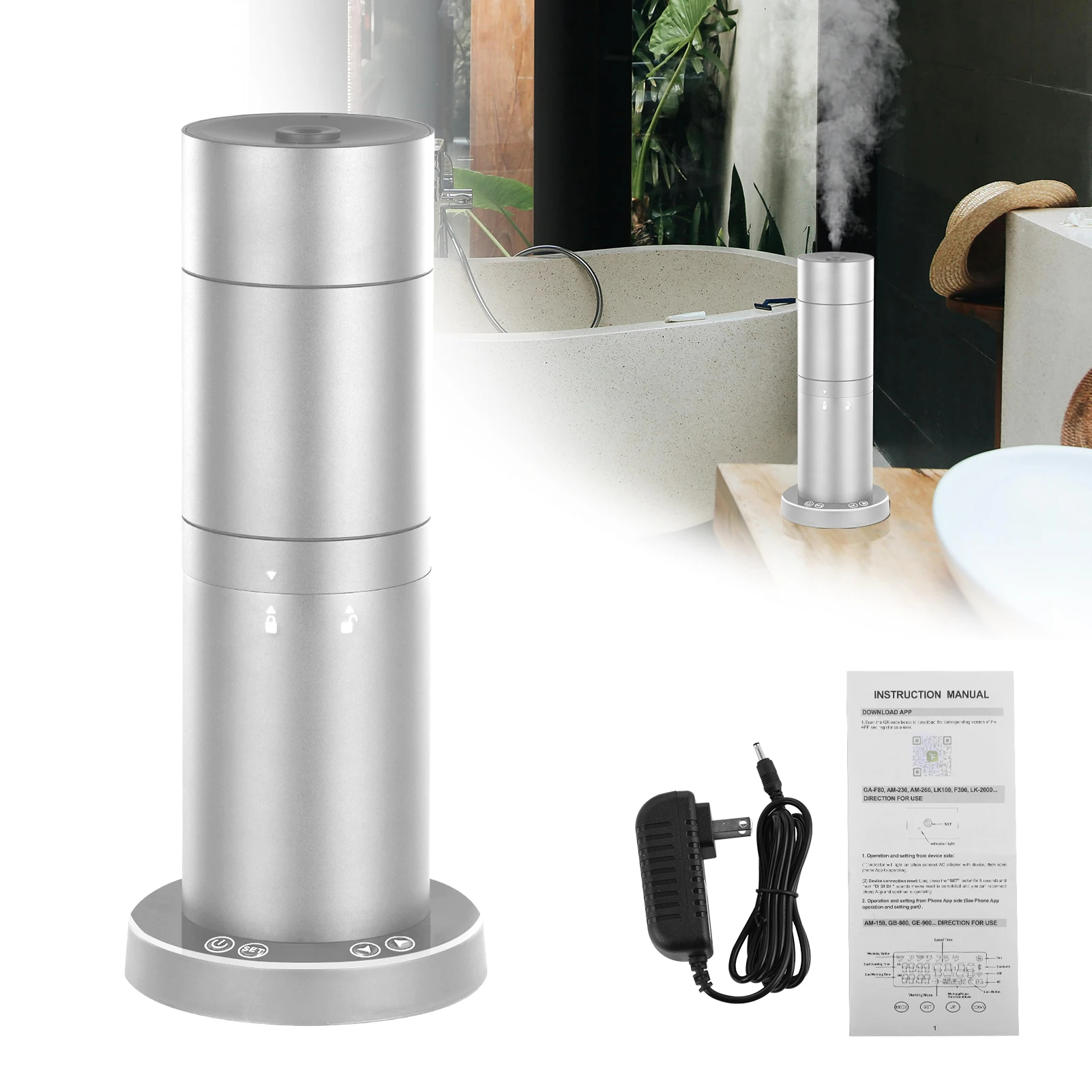 

1600 sq.ft Hotel Scent Diffuser, Waterless Oil Diffuser Machine, App & Remote Control Cold Air Diffusion for Large Rooms