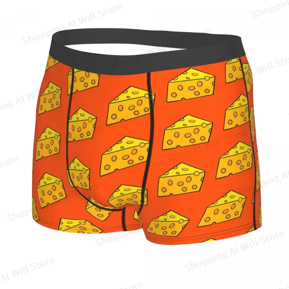 Cheese Men Boxer Briefs Highly Breathable Underpants High Quality Print Shorts Gift Idea