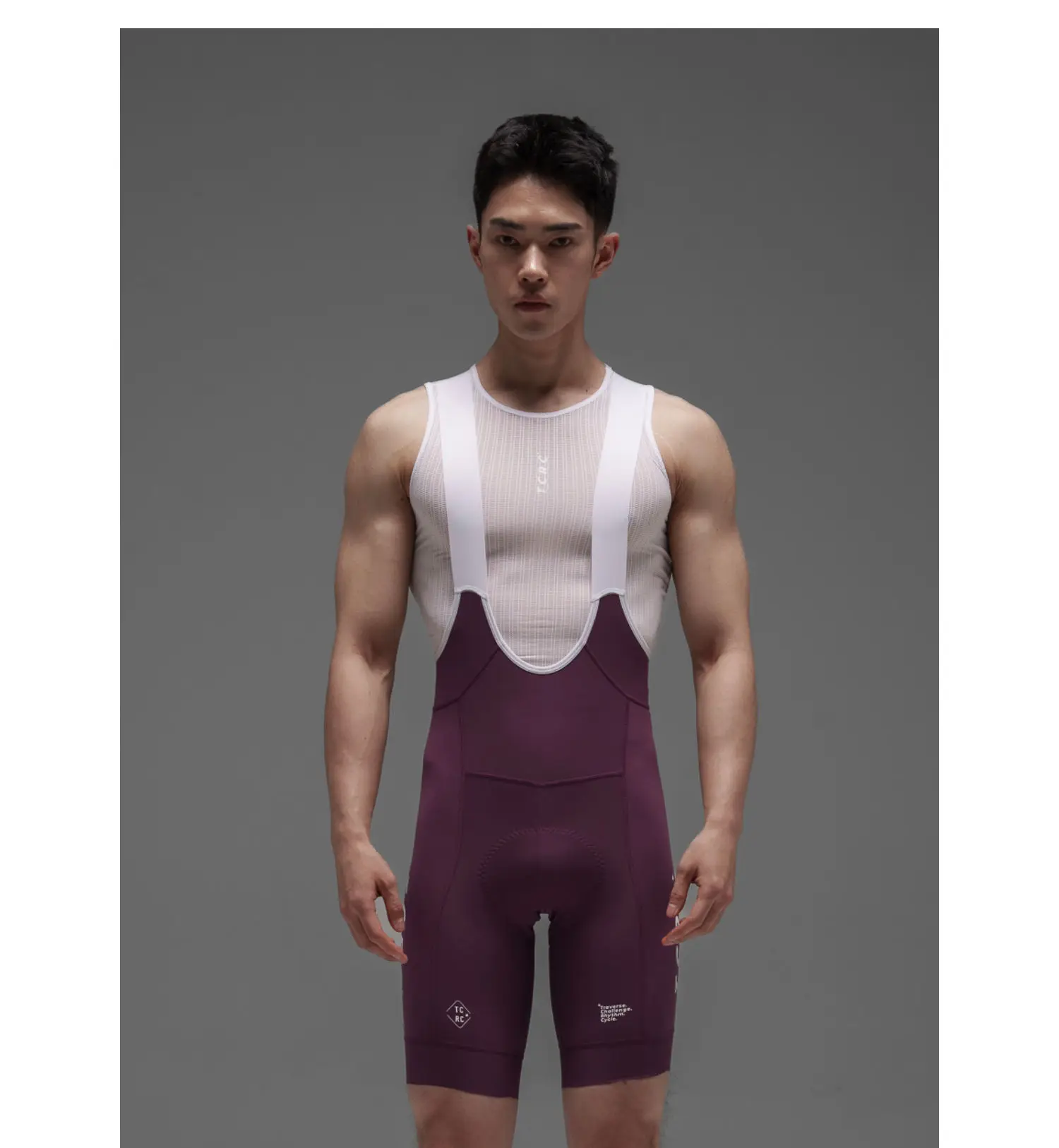 TCRC Italy Elastic Interface Padded Cycling Bibs Men's Bicycle Shorts 7 Hours Riding Short Bibs High Elastic Tight MTB Clothing