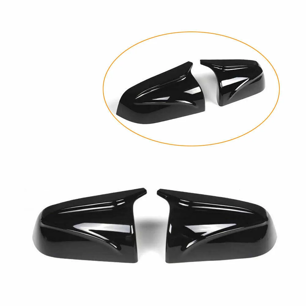 

Auto accessories for Tesla Model 3 17-20 Horn rearview mirror housing decoration bright black modified mirror housing cover