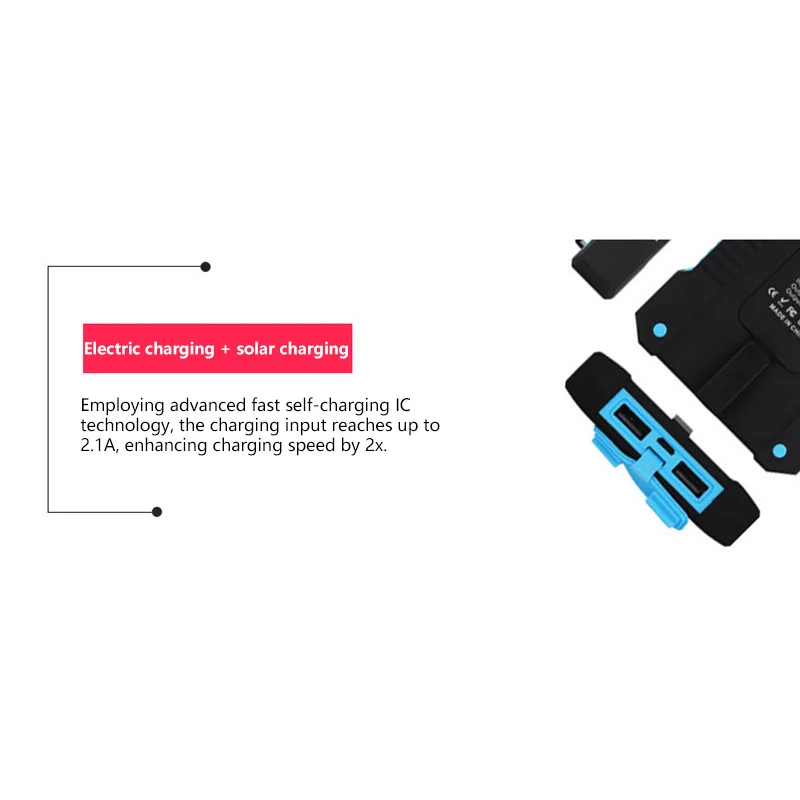 

500000 мАч Солнечная батарея большой емкости Сверхбыстрая зарядка Открытый портативный внешний аккумулятор для iPhone Huawei Samsung