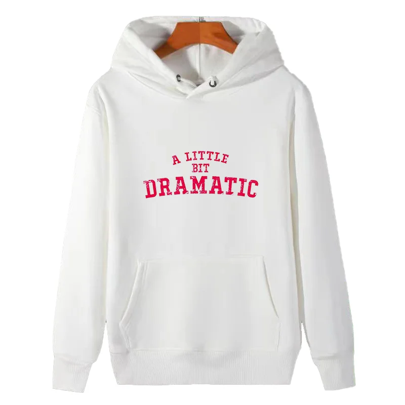 A little bit dramatic Vintage graphic Hooded sweatshirts winter fleece hoodie thick sweater essentials hoodie Men's sportswear