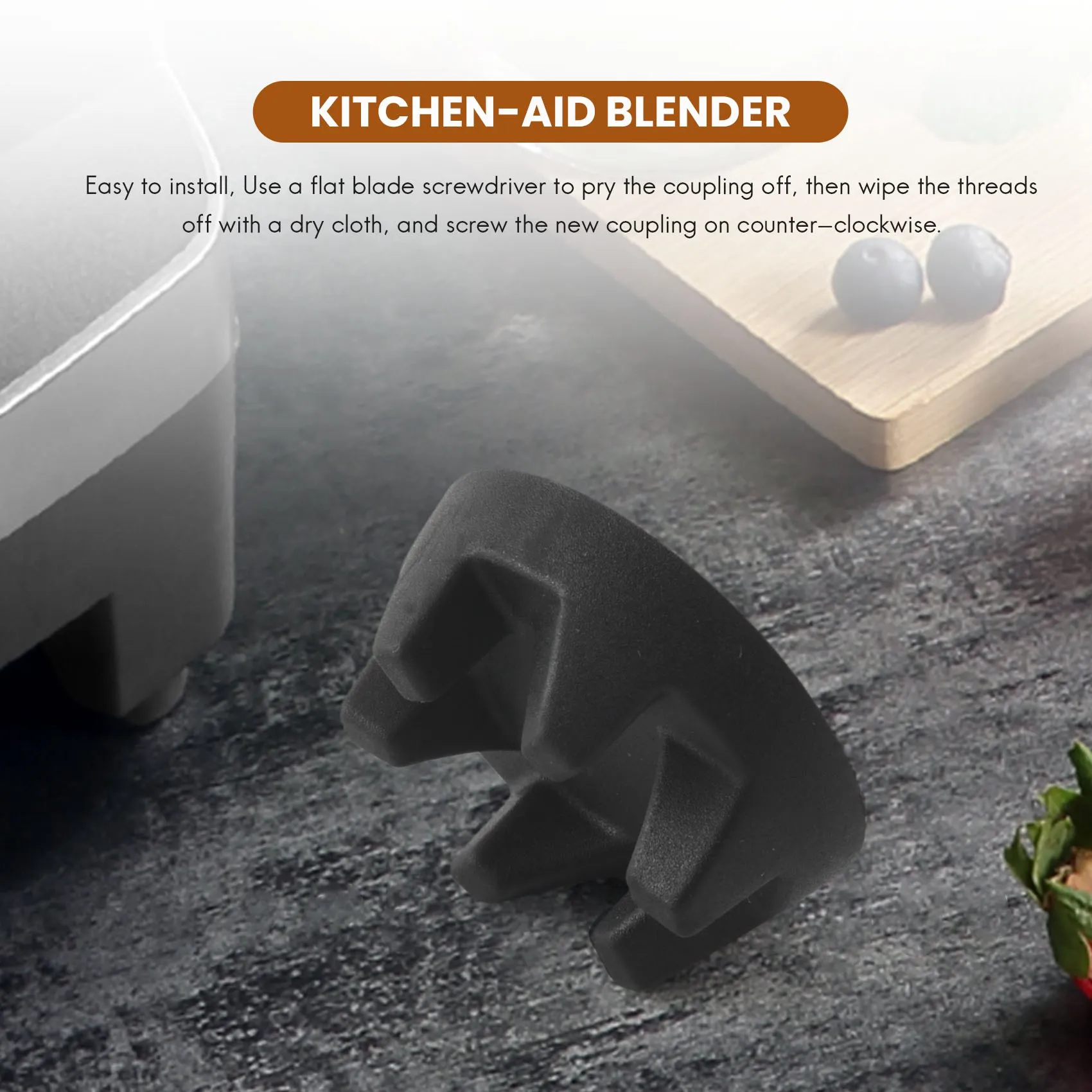 9704230 Kit Coupler Blender dengan kunci pas suku cadang pengganti kompatibel dengan untuk Kitchenaid KSB5WH KSB5 KSB3 Driver (5 buah)