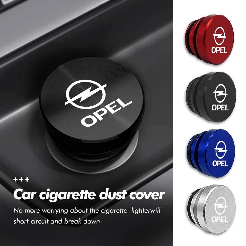 1pcs Car Cigarette Lighter Cap Aluminium Alloy Anti Dust Cover For Opel Vectra Zafira Meriva Mokka Grandland Vivaro Antara