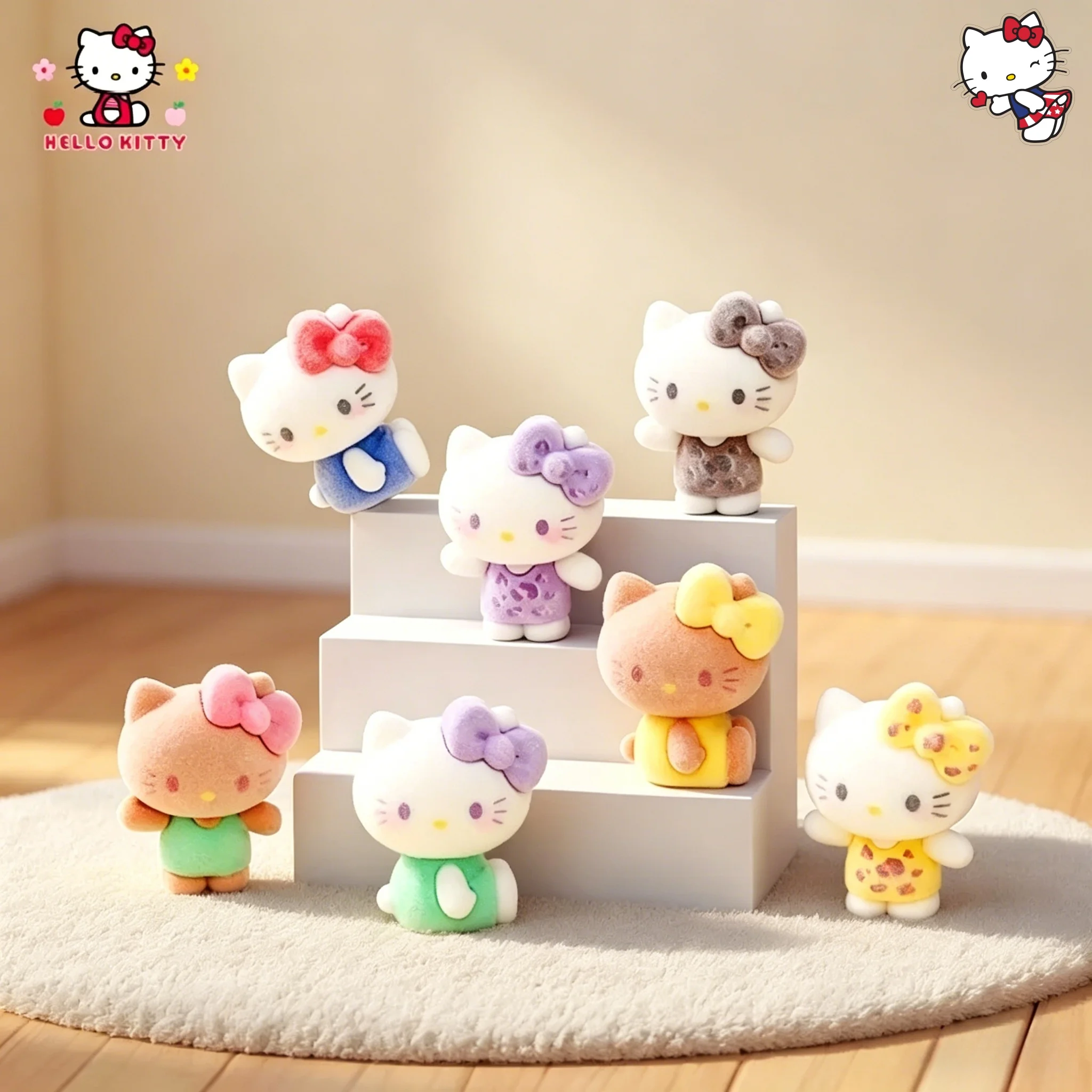 

1/5 шт. Новые милые фигурки Hello Kitty для рабочего стола, куклы, очаровательные детские креативные украшения, аксессуары для рукоделия, декор для салона автомобиля