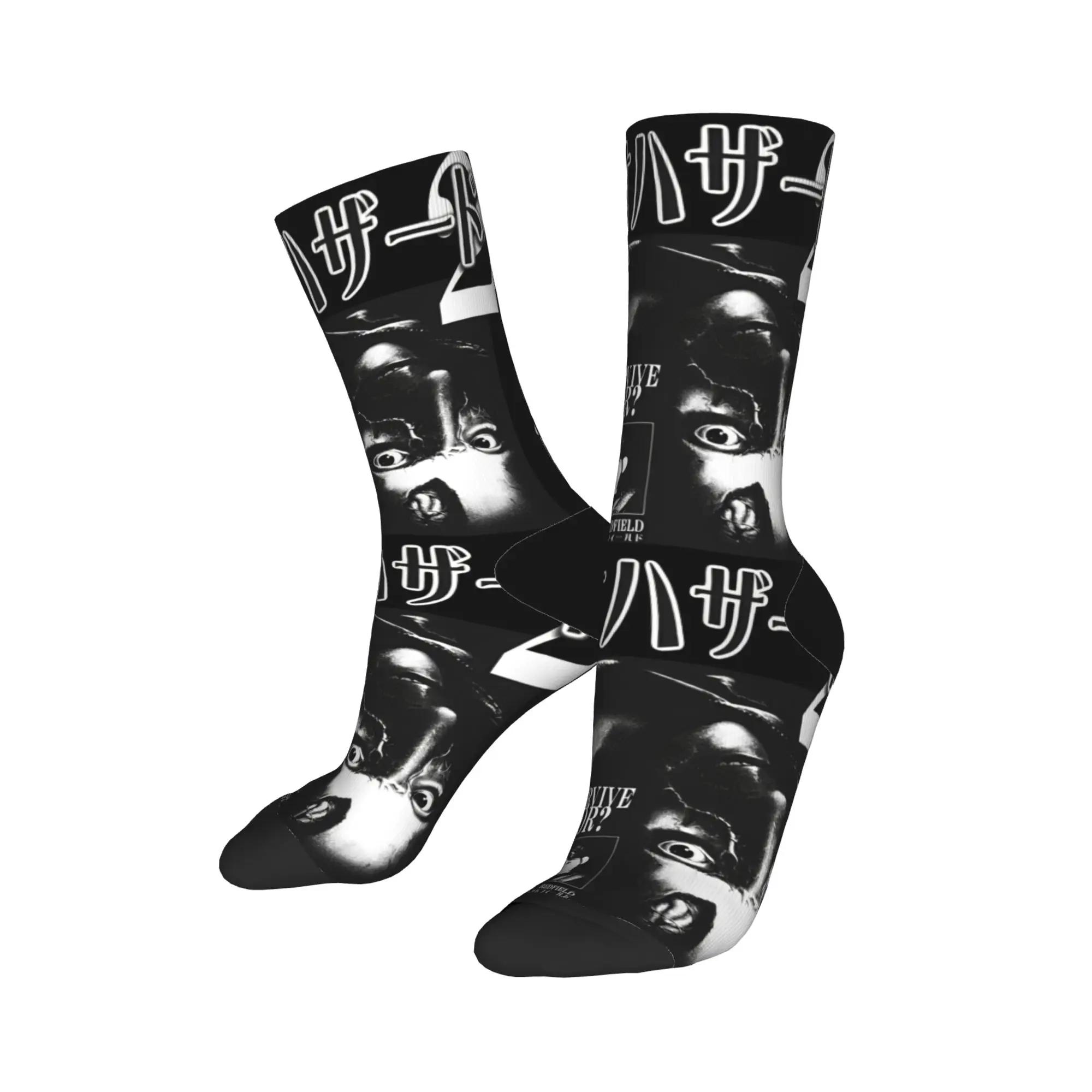 Evil Residents Socks Autumn Game Stockings Gothic Men's Soft Socks Pattern Running Sports Anti Bacterial Socks