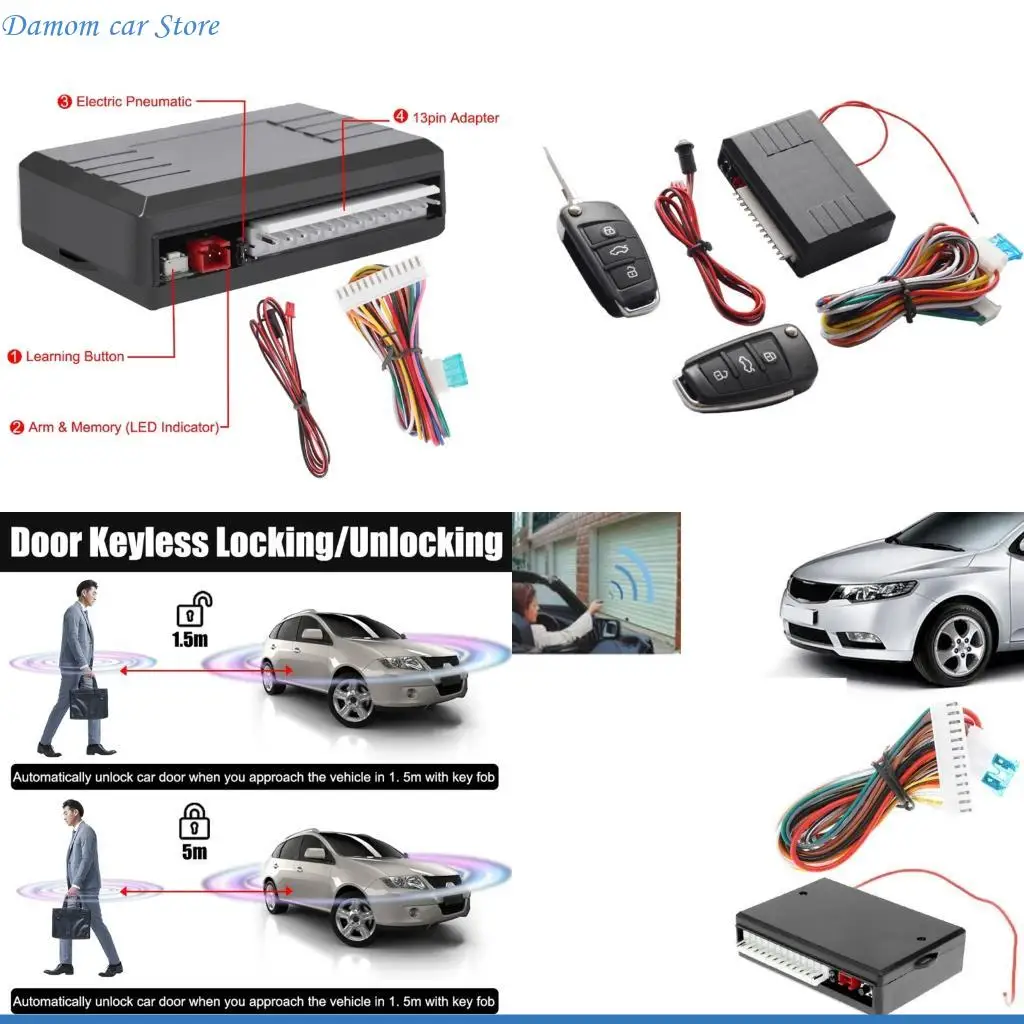 

A2UC Автомобильная система входа без ключа Автомобильный вход без ключа Комплект центрального дверного замка Автомобильная
