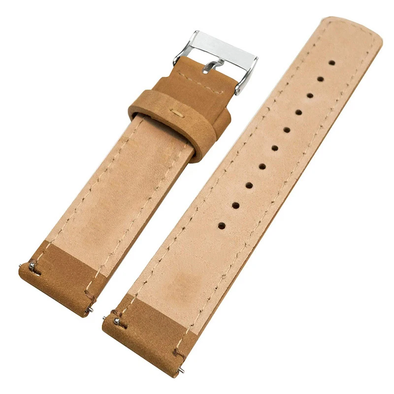 Leather Watch bracelet 20mm 22mm Universal smartwatch strap Quick Release strap watch accessories