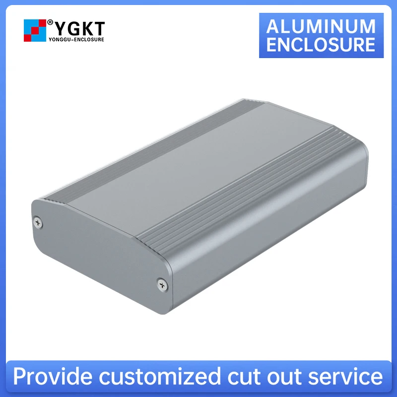 Aluminum electronic box universal power module resistance housing DIY heatsink sheet metal PCB board enclosure J07 61*22.4mm