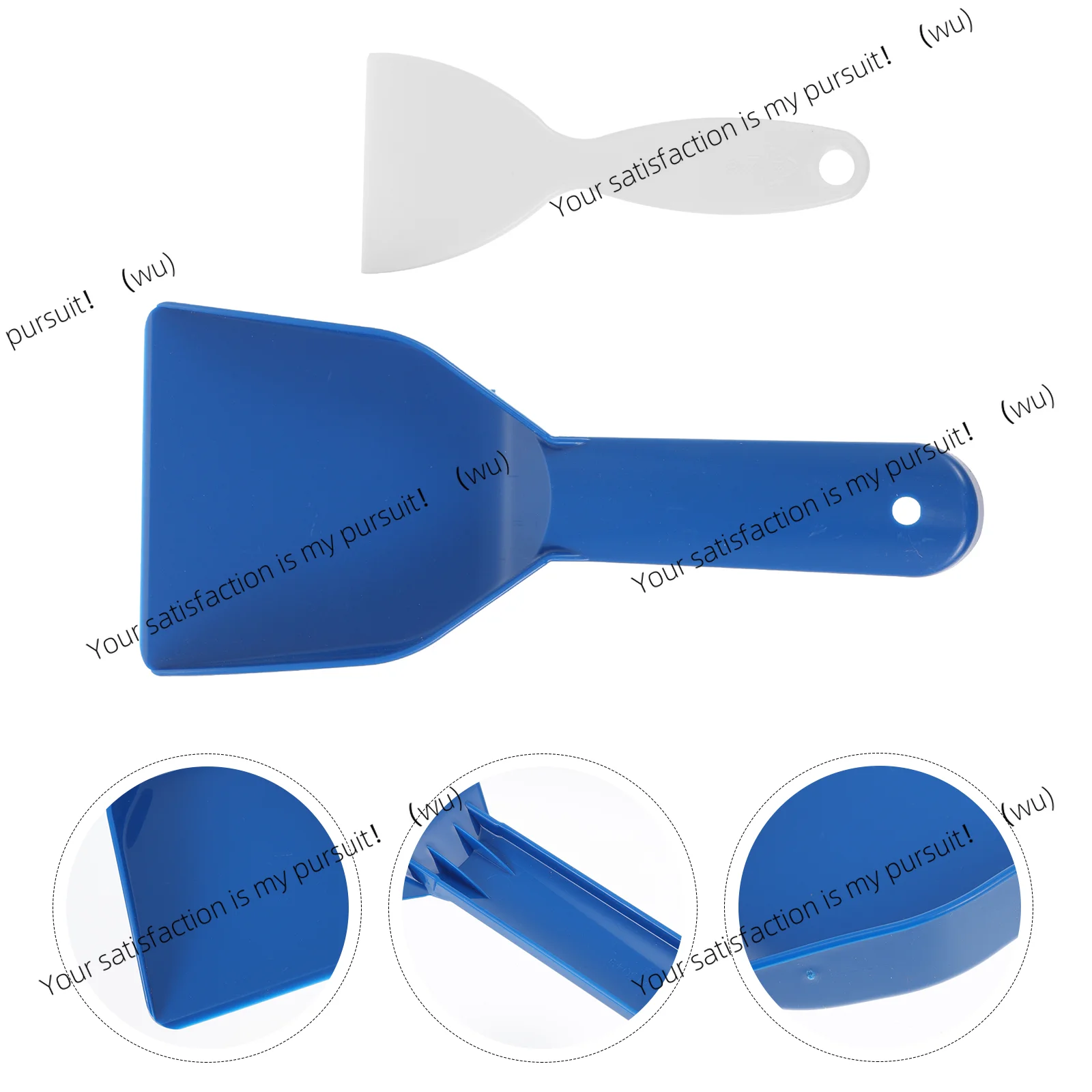 2Pcs Deicer Tool Set Heavy Duty Ice Scraper Freezer Frost Remover Refrigerator Shovel Snow Cleaning Handheld Defrosting Utensil