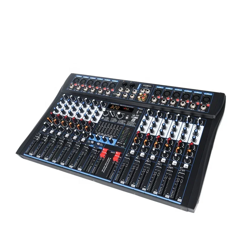 PB Series Professional Mixing Console Stage Audio Mixer 6/8/12/16 Channels Mixer with Recording USB BT