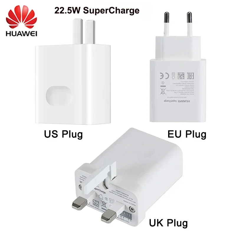 USB-кабель для Huawei 5 В, а с суперзарядкой, 5 А, с вилкой Стандарта ЕС, США, Великобритании, кабель типа C для Mate 10, 20, 30 Pro, P40, P30, P20 Pro, P9, P10 Plus, Honor 10, 20, V10
