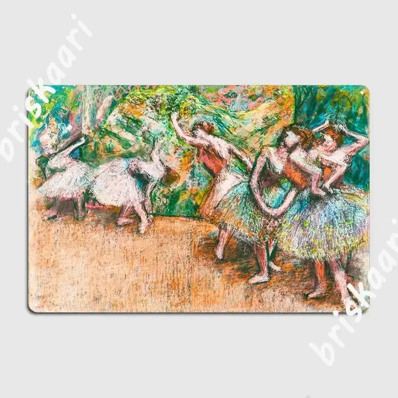 Edgar Degas Hd Ballet Scene Ca 1907 Metal Sign Club Home Customize Club Bar Plaques Tin Sign Poster