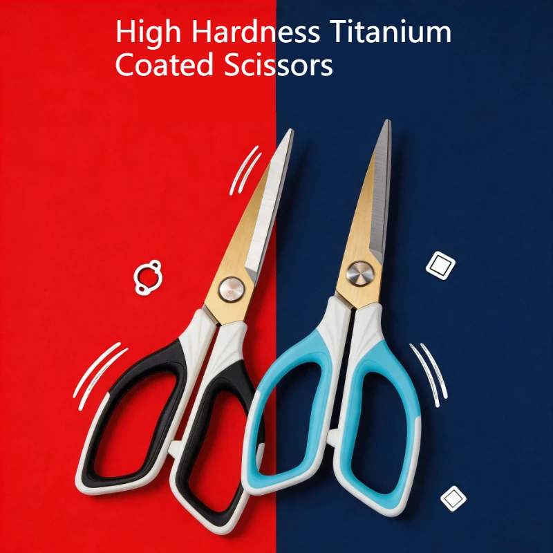 Stainless Steel Office Scissors CNC Craft Household Shears Student DIY Paper Cutting Hand Tool