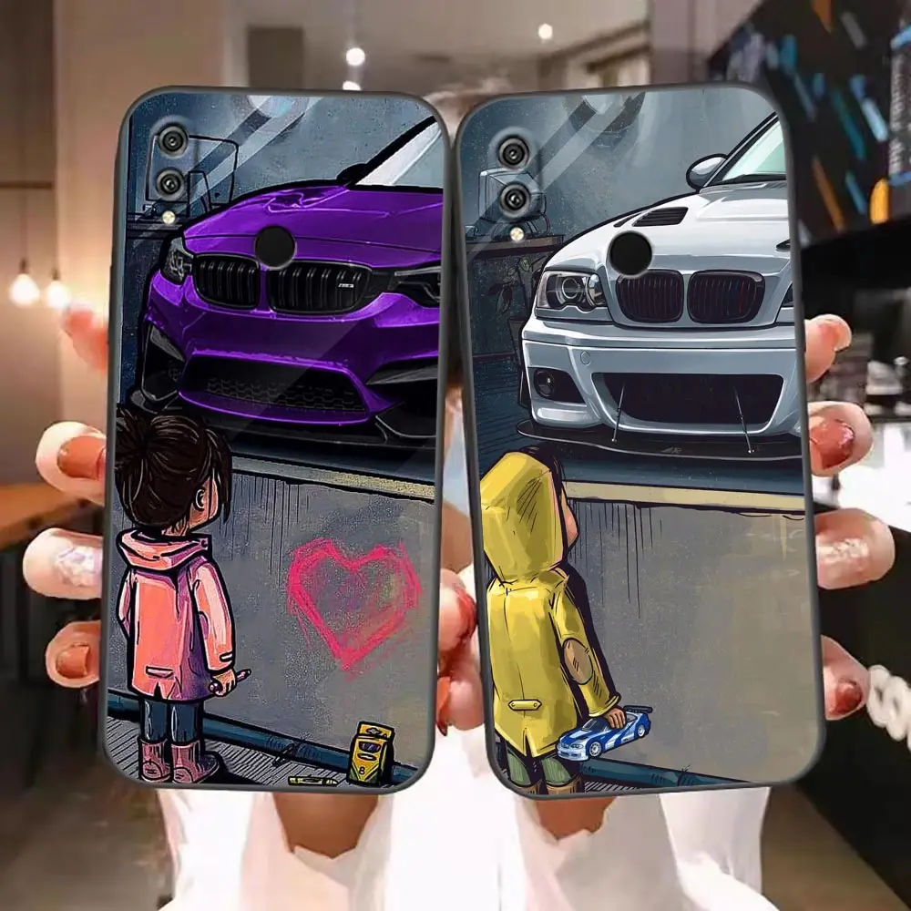 Boy See Sports Car Jdm Drift Phone Funda Coque Case For Honor 9X 9 8 8X Max 80 70 60 50 30 20 10 10I NOTE 10 Pro Case Capa Shell